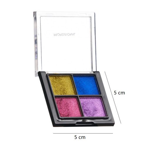 Paleta 4 pigmenti hologramici-oglinda Sela pentru manichiura w58k 011 3
