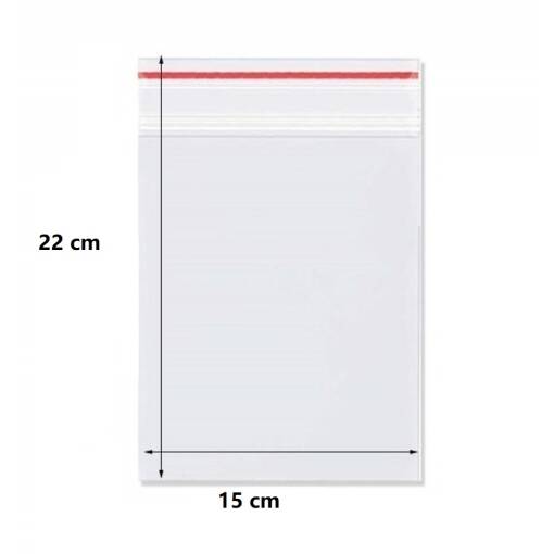 Pungi transparente cu ziplock 15 x 22 100 buc 1