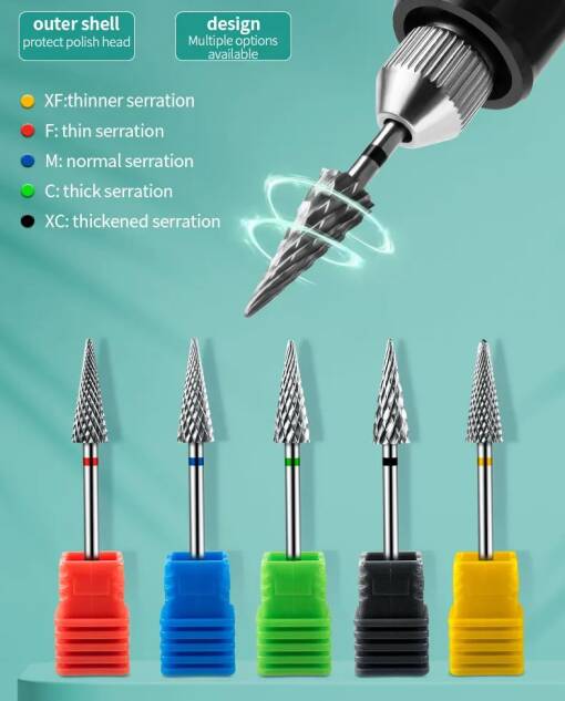 Capat freza carbid argintiu umbrella general a