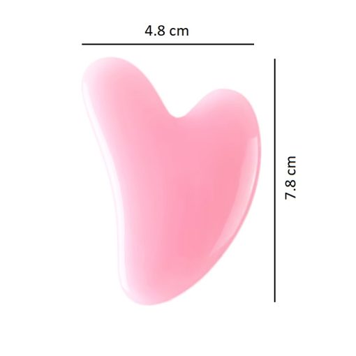 piatra inima roz sticla c
