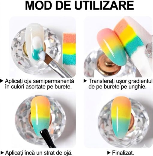 set 8 bureti triunghi unghii b